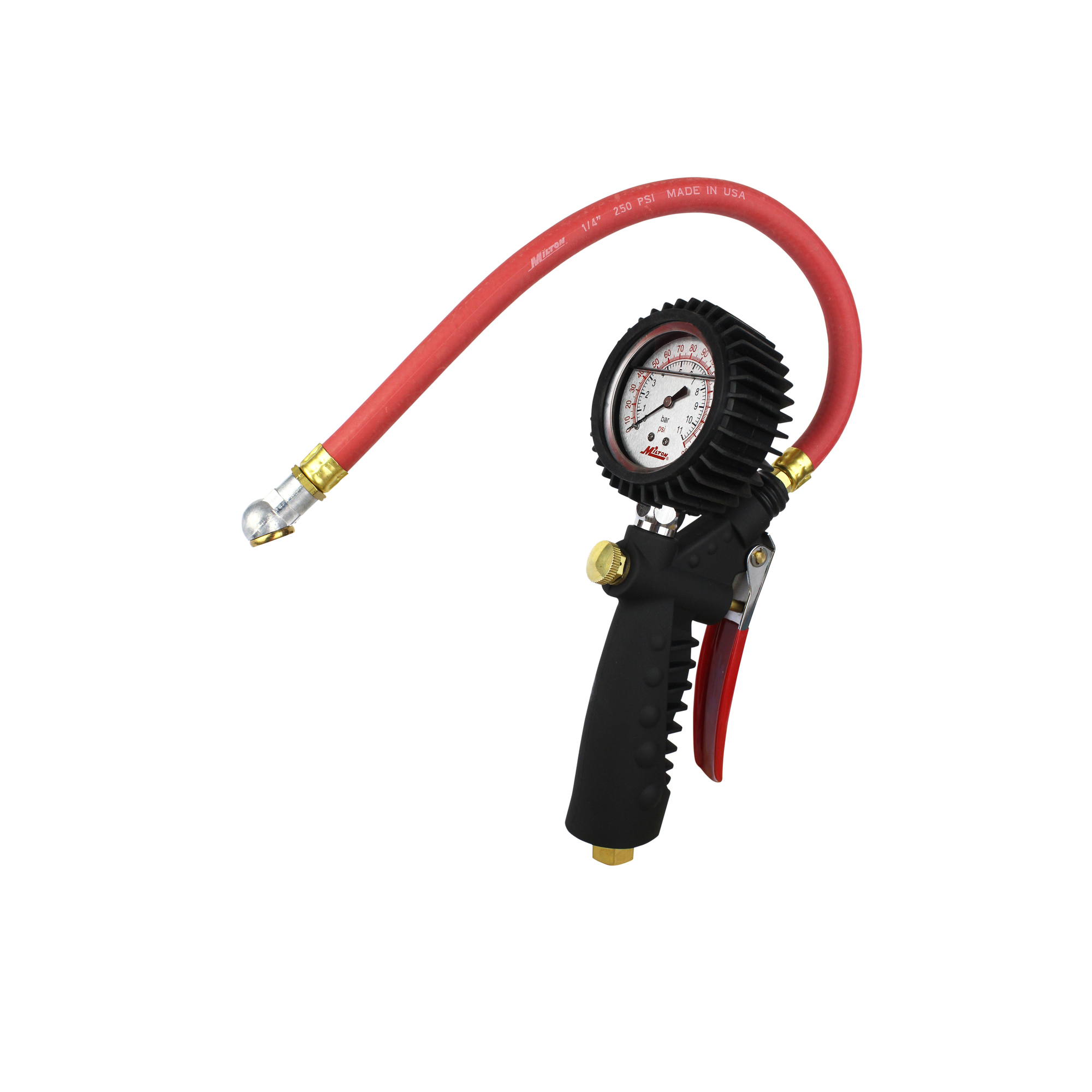 Milton, Analog Inflator Gauge with Ball Foot Air Chuck, Model# S-575A-S